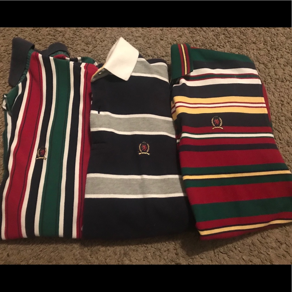Lot of 3 vintage Tommy Hilfiger Polos